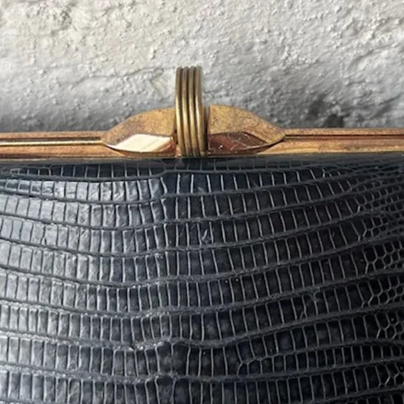 Vintage Lesco 1960s Lizard Handbag - Picture 8 of 11